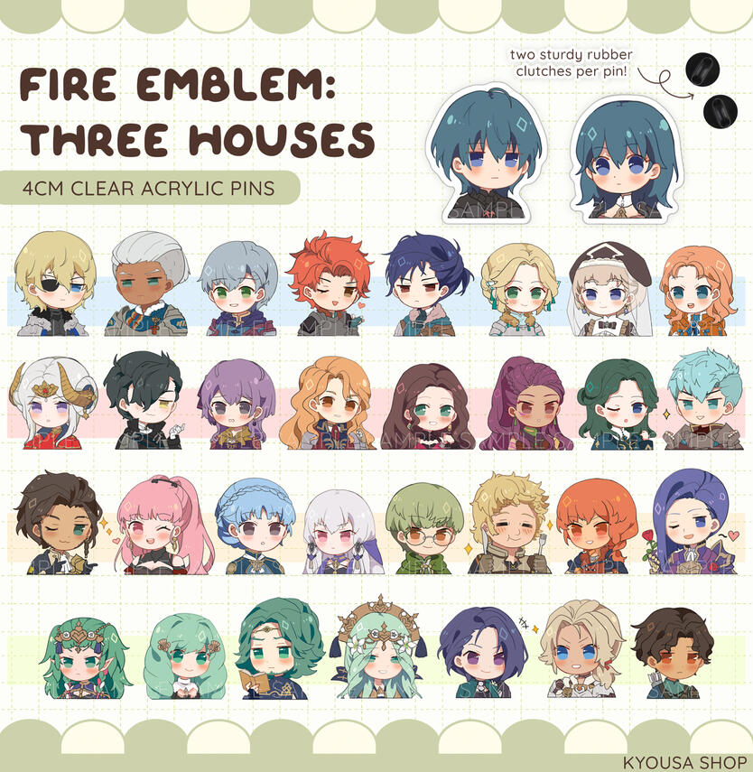 FE: Three Houses Pins