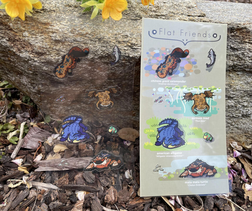 Flat Friends - Flat Creature Sticker Sheet