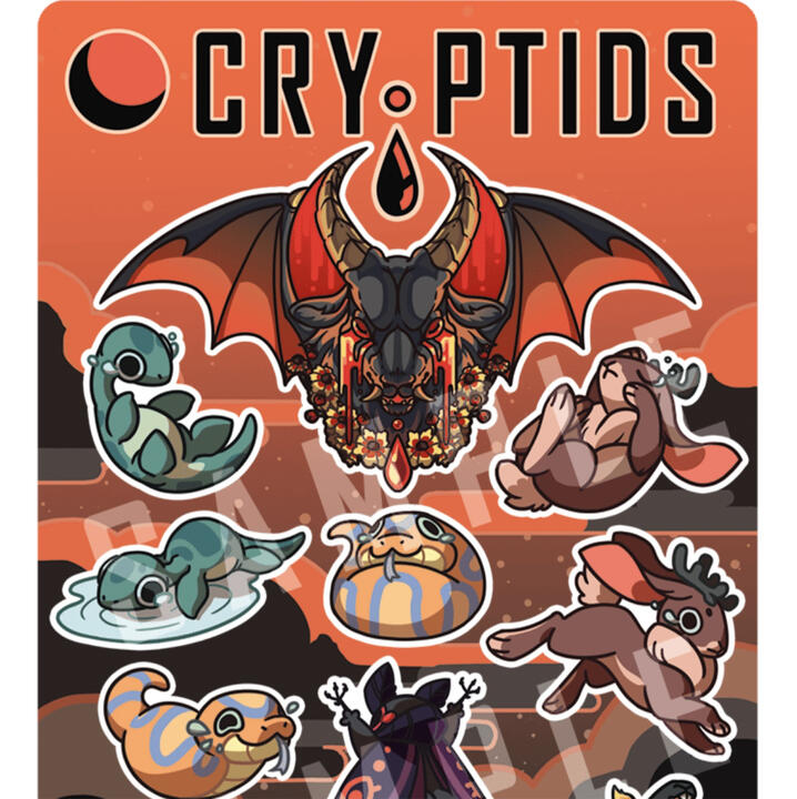 Cry-ptids - Crying Cryptids Sticker Sheet