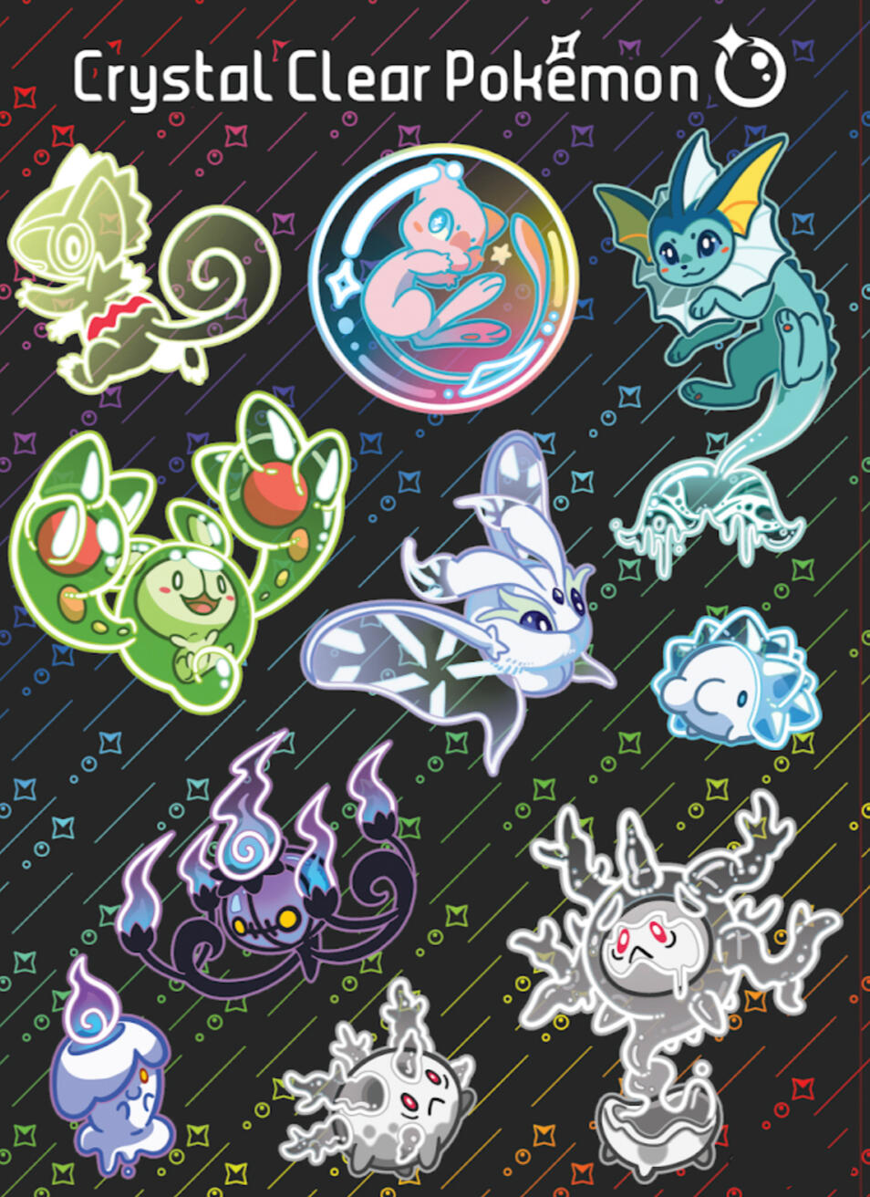 Clearmons - Clear Sticker Sheet