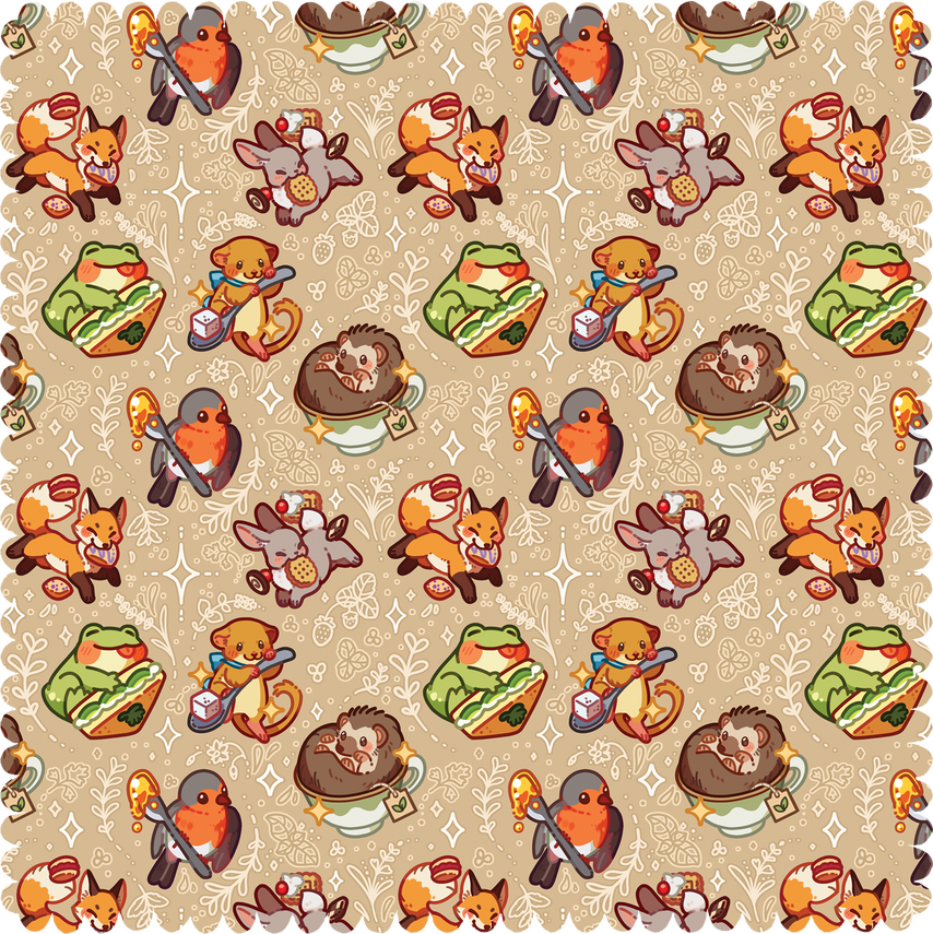 "Tiny Tea" Microfiber Cloth